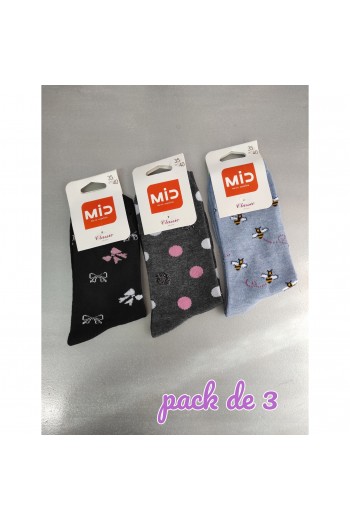 PACK 3 CALCETINES MUJER